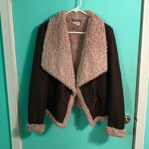 Brown Sherpa lined jacket